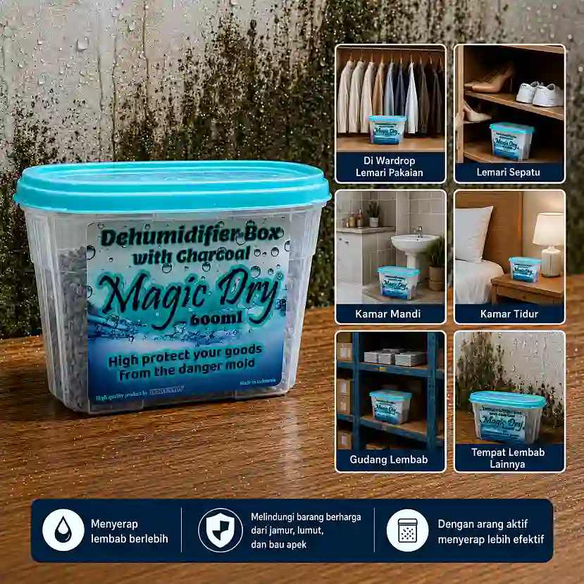 Magic Dry desiccant producted by DESICCANTO