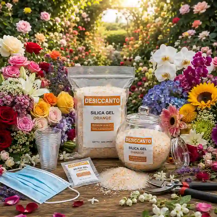 silica gel powder for flowers by DESICCANTO