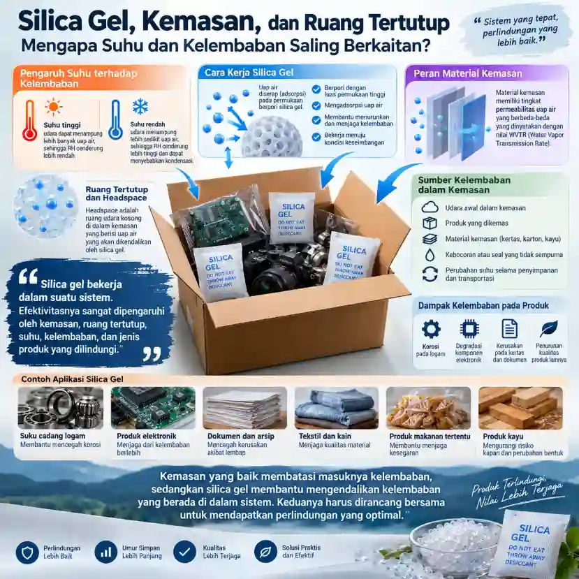 hubungan silica gel-suhu-ruang-lembab