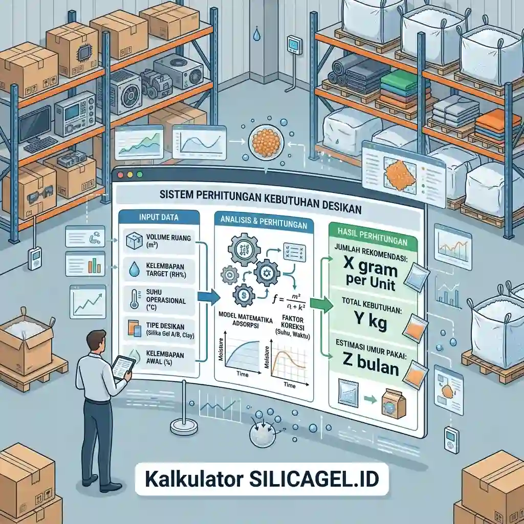 cara hitung presisi kebutuhan desiccant dan silica gel